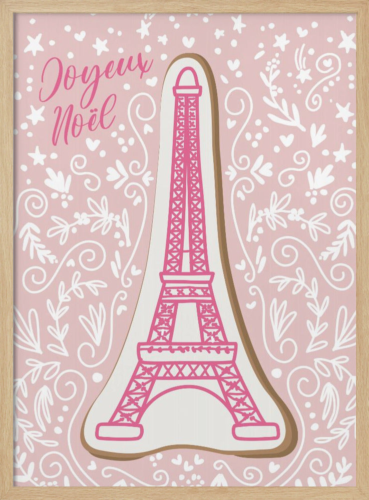 Eiffel tower iced gingerbread cookie - Poster / Art Print