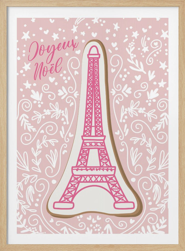 Eiffel tower iced gingerbread cookie - Poster / Art Print
