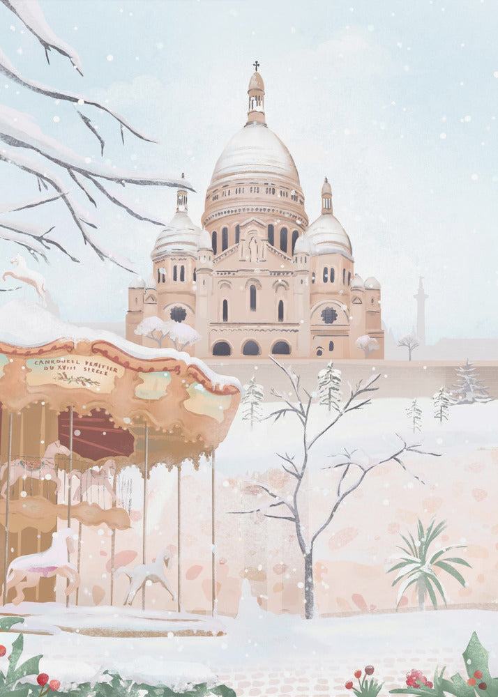 Winter in Paris - Poster / Art Print
