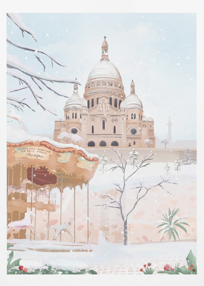 Winter in Paris - Poster / Art Print