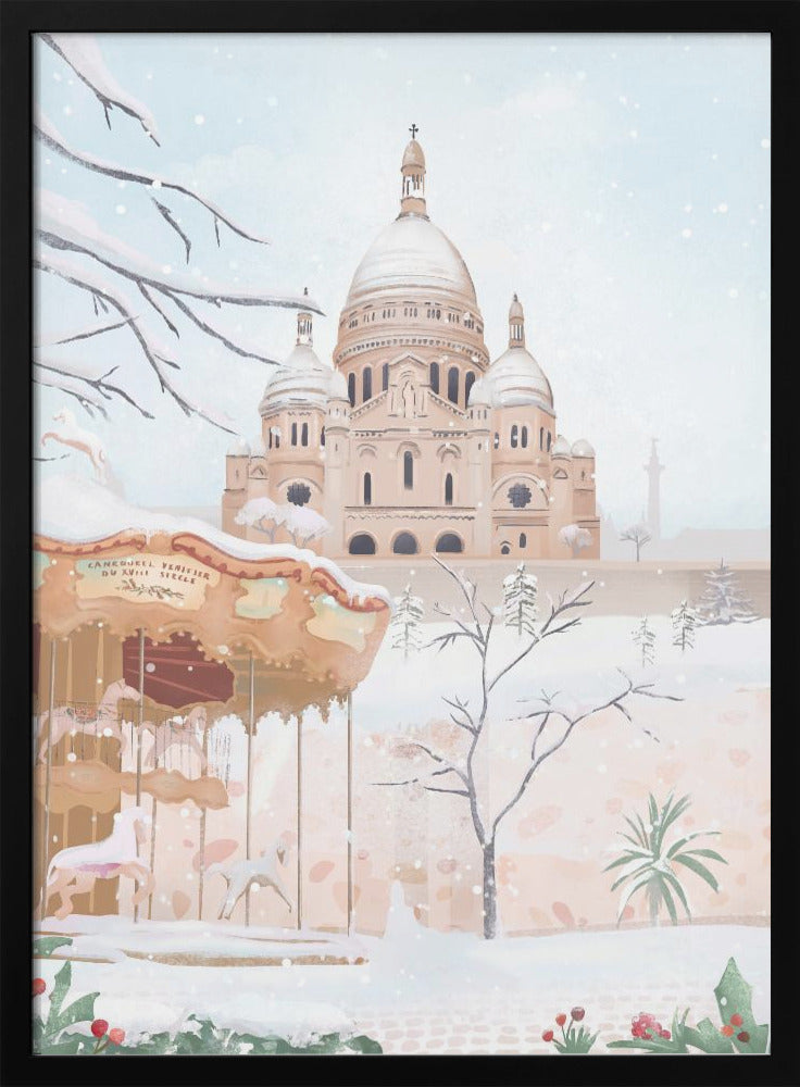 Winter in Paris - Poster / Art Print