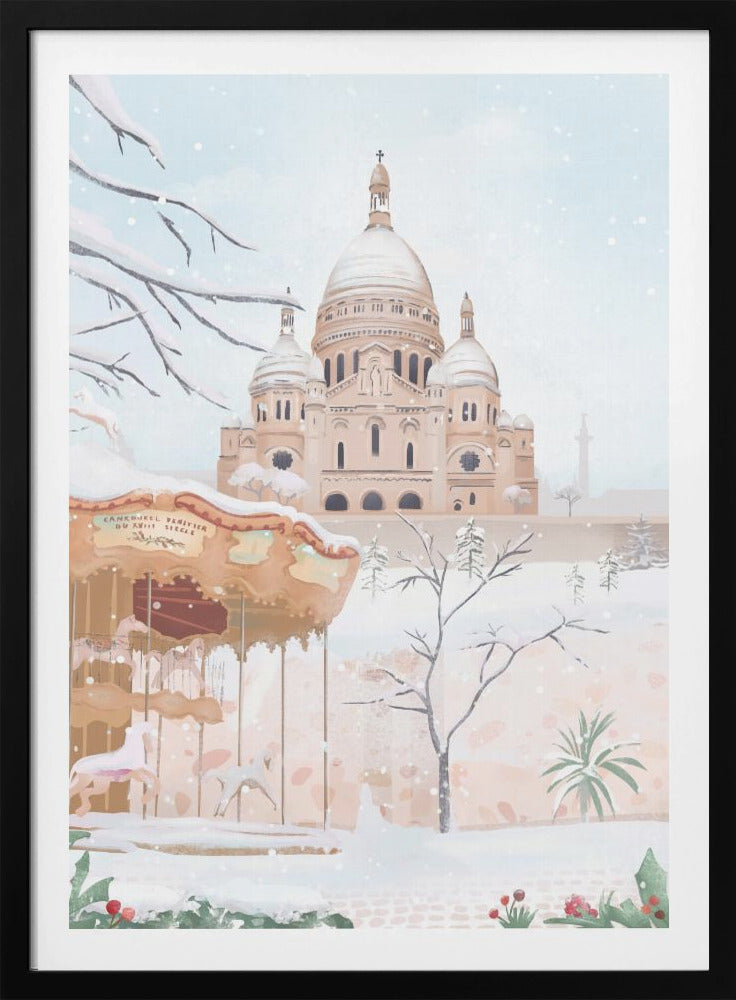 Winter in Paris - Poster / Art Print