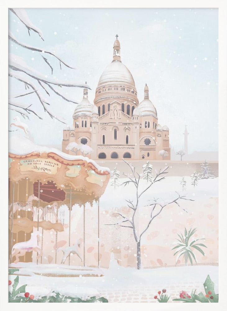 Winter in Paris - Poster / Art Print