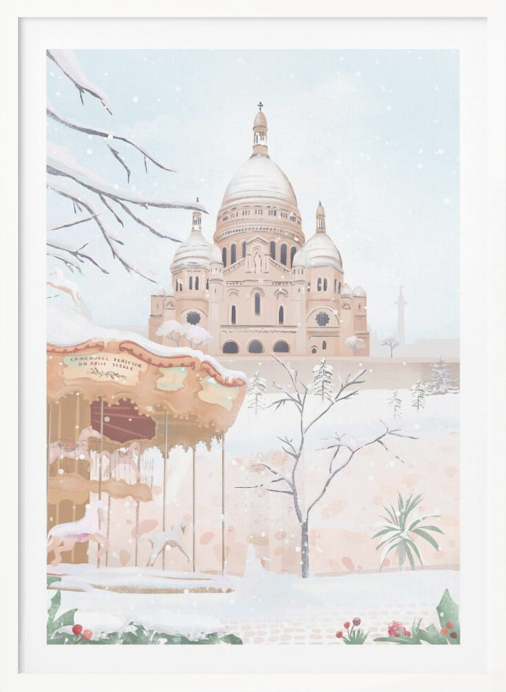 Winter in Paris - Poster / Art Print