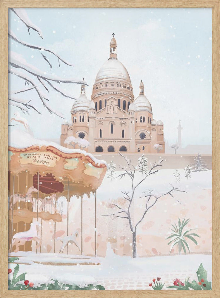 Winter in Paris - Poster / Art Print