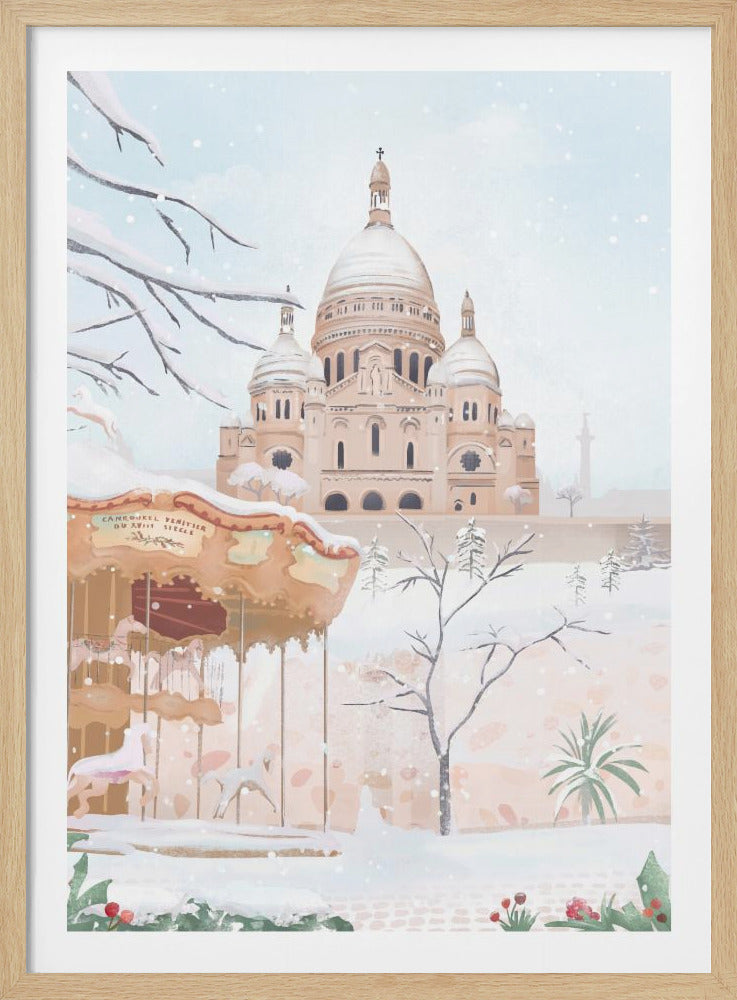 Winter in Paris - Poster / Art Print