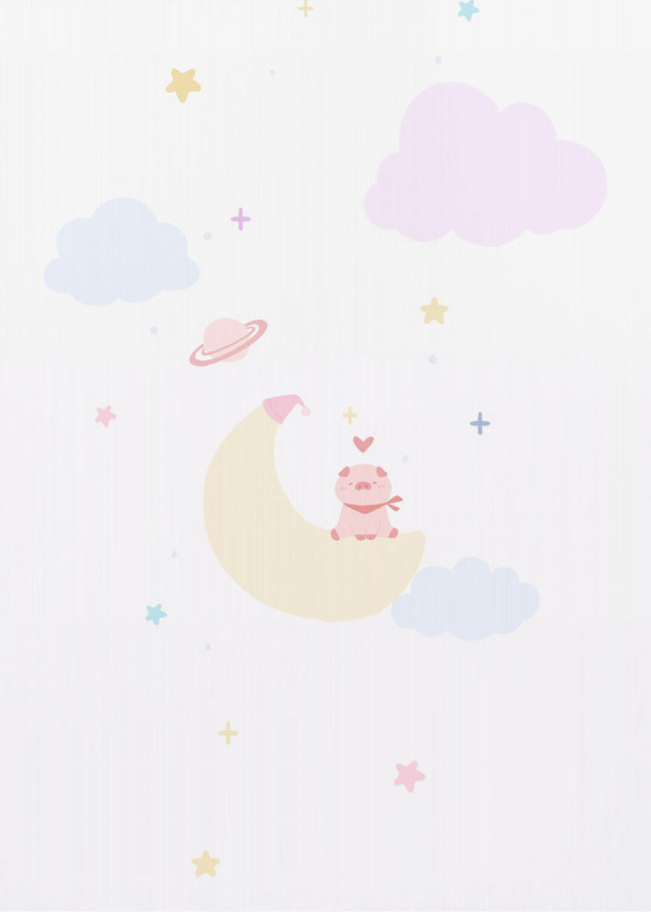Pig On The Moon - Poster / Art Print