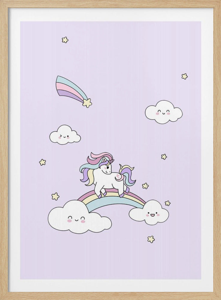 Kawaii Unicorn - Poster / Art Print