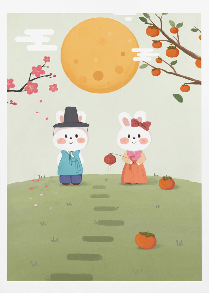 Happy Mid Autumn Festival Tradition - Poster / Art Print