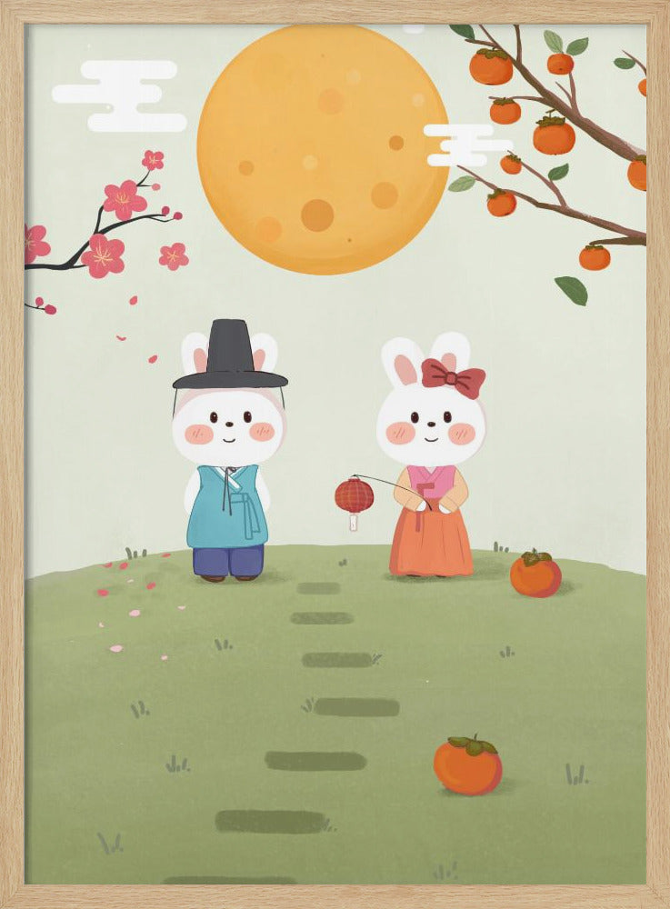 Happy Mid Autumn Festival Tradition - Poster / Art Print