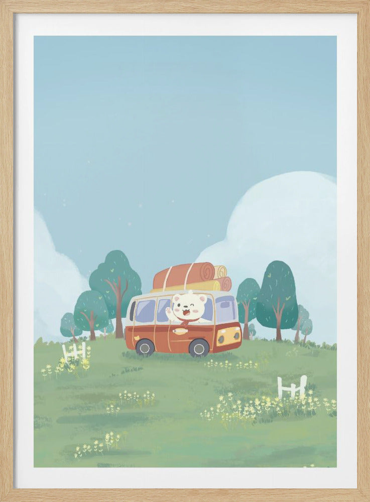 Bear's Picnic Day Out - Poster / Art Print