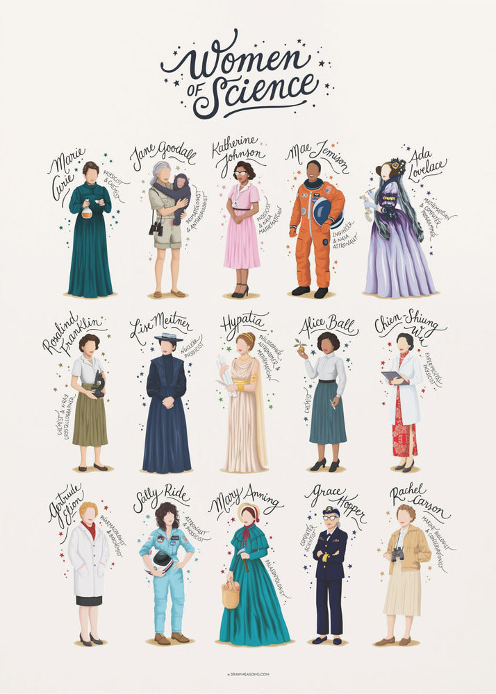 Women of Science - Poster / Art Print