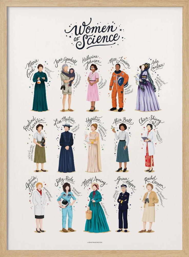 Women of Science - Poster / Art Print