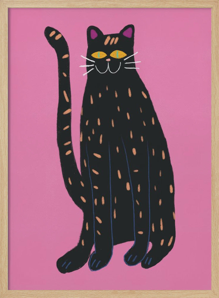 Black cat - Poster / Art Print