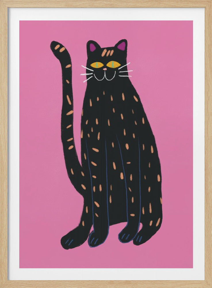 Black cat - Poster / Art Print