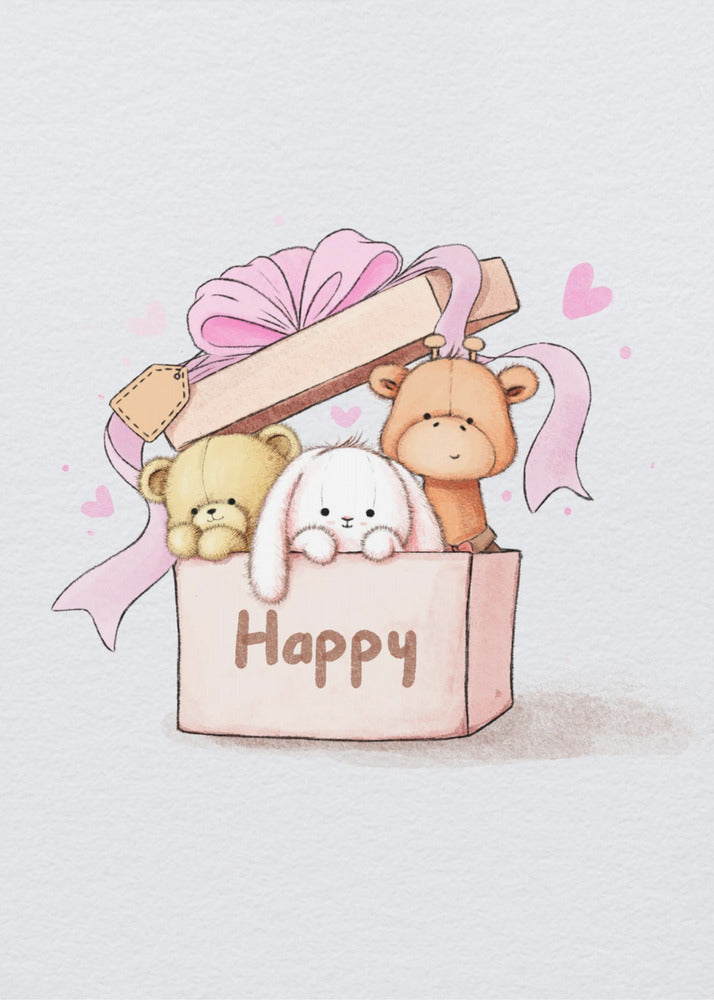 Teddy Bears Are In The Box - Poster / Art Print