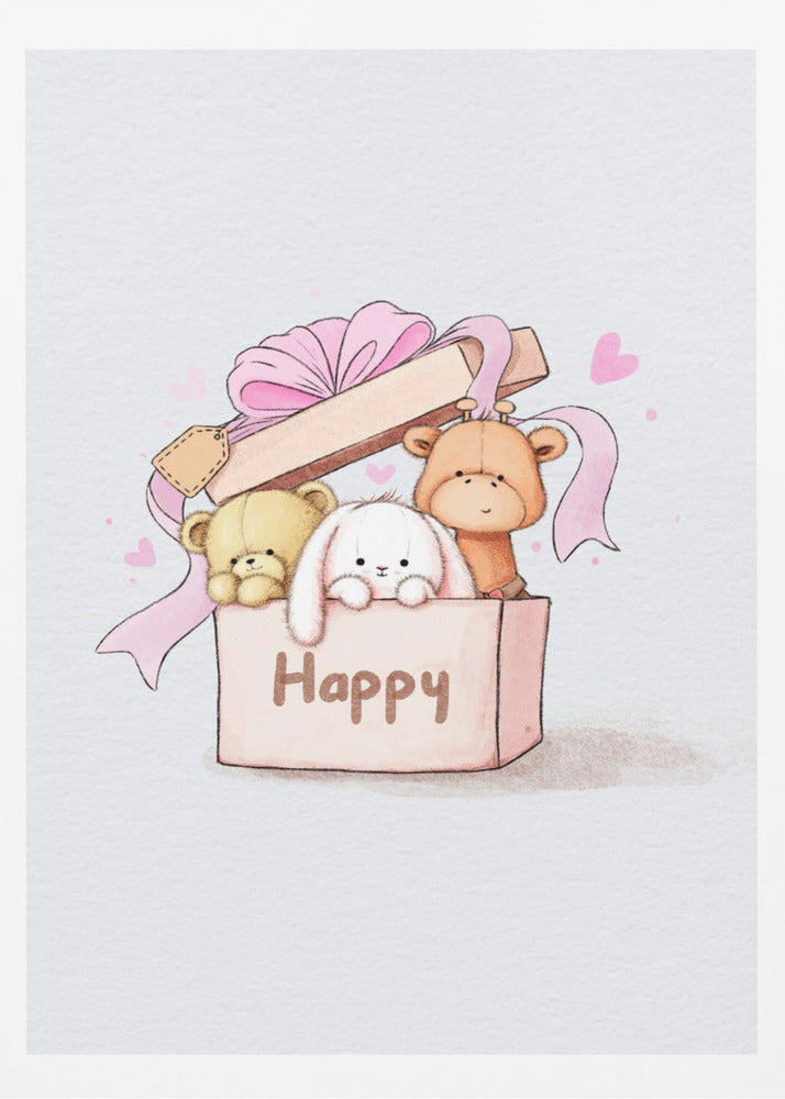 Teddy Bears Are In The Box - Poster / Art Print