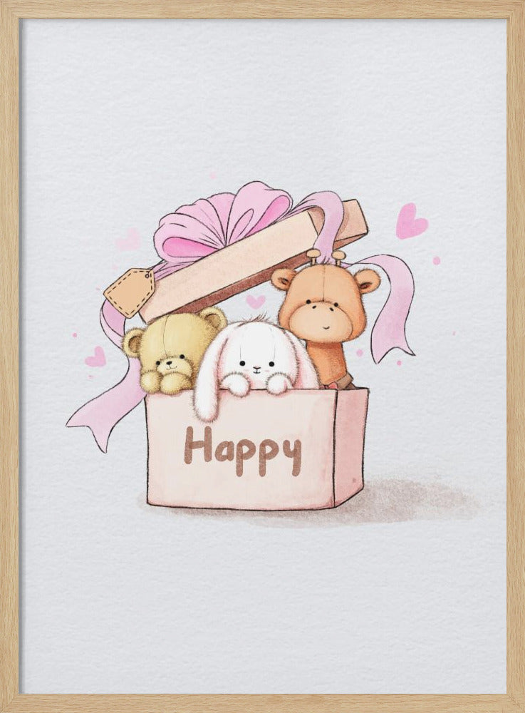 Teddy Bears Are In The Box - Poster / Art Print