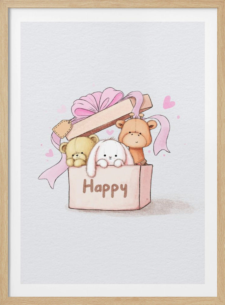 Teddy Bears Are In The Box - Poster / Art Print