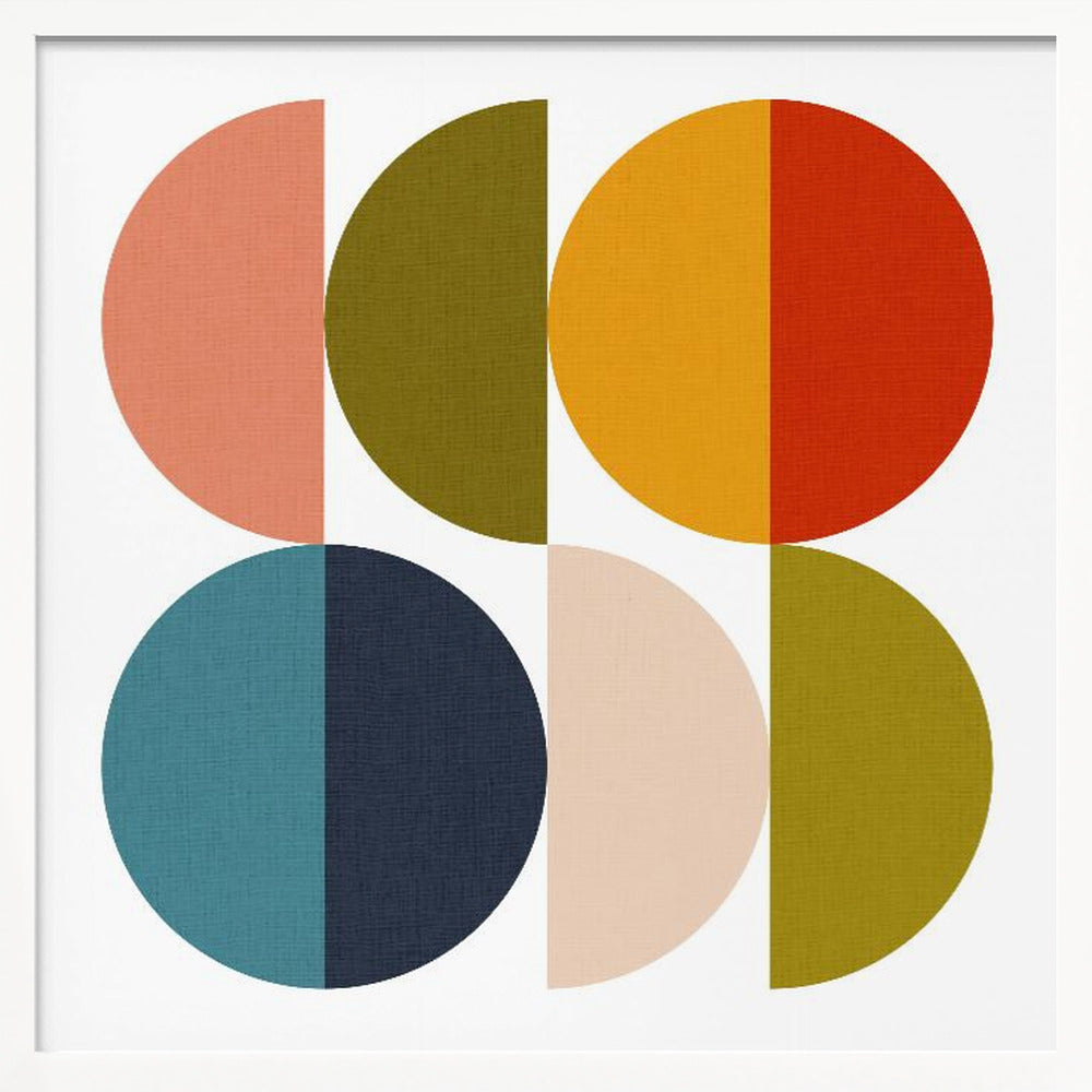 Mid Century Geometric Color Play 2 - Poster / Art Print