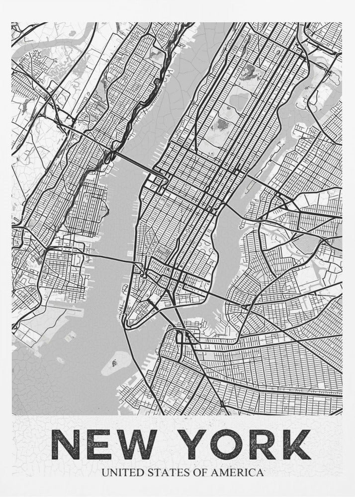 New York White - Poster / Art Print
