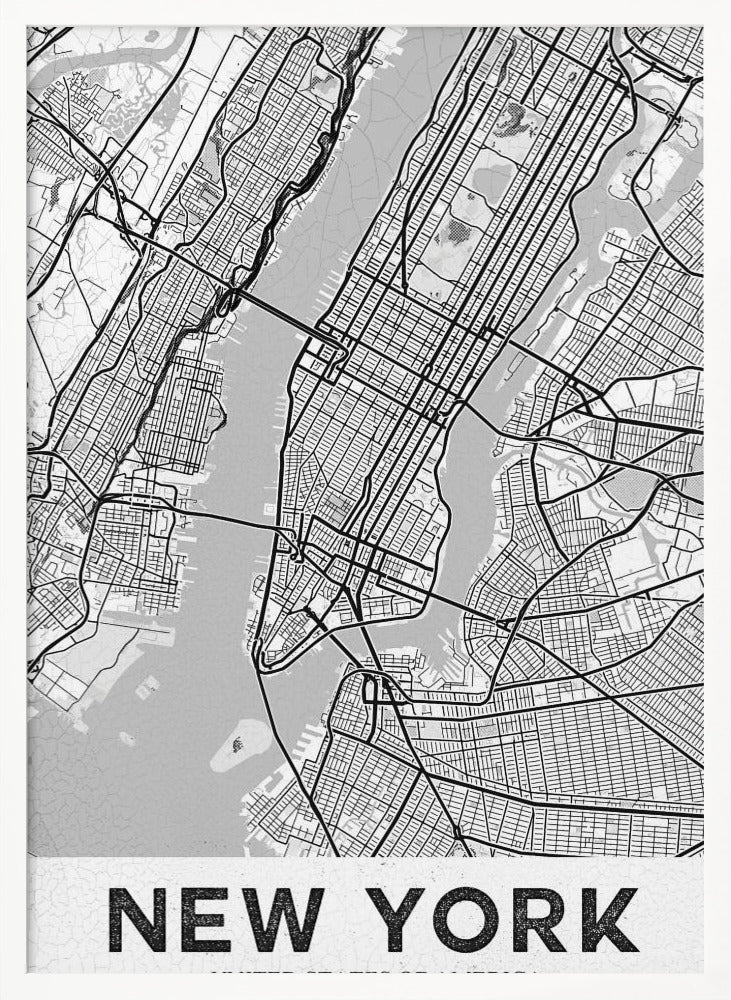 New York White - Poster / Art Print