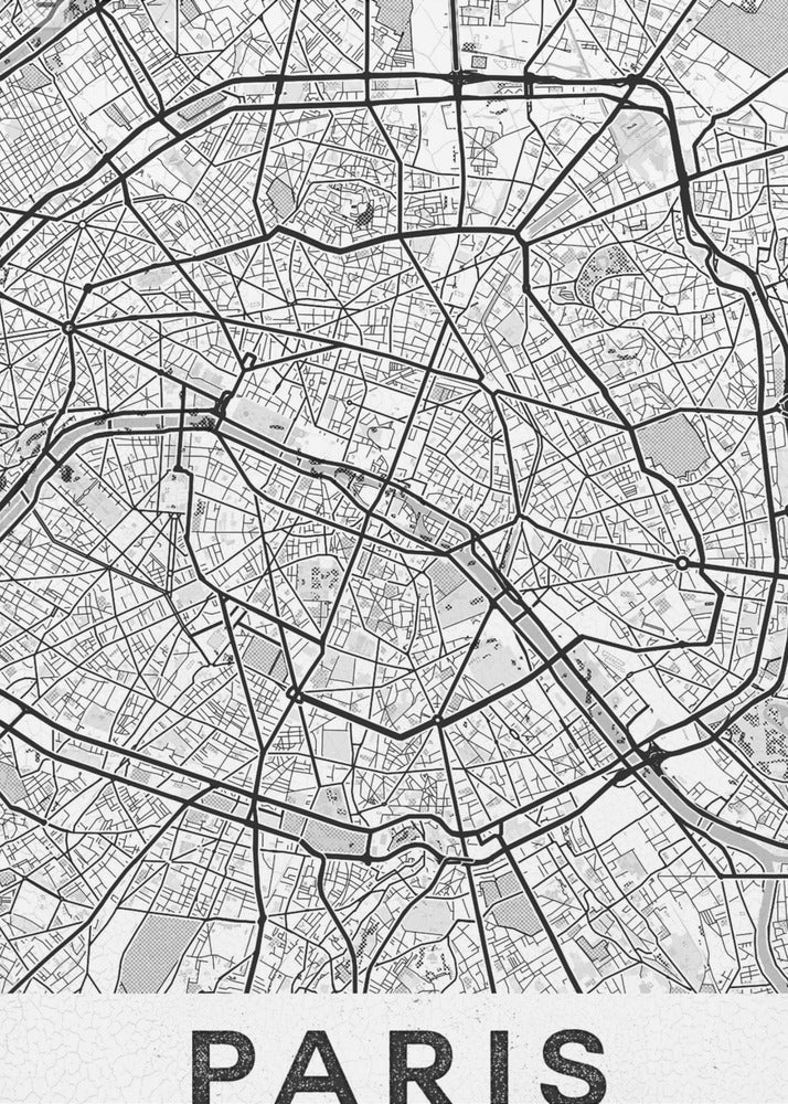 Paris White - Poster / Art Print