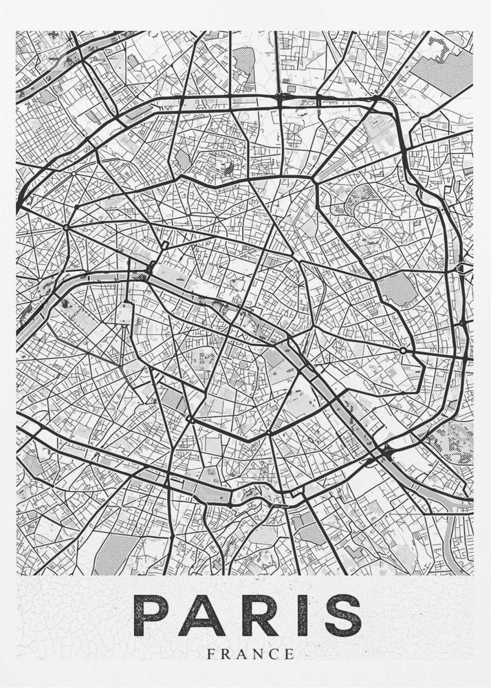 Paris White - Poster / Art Print