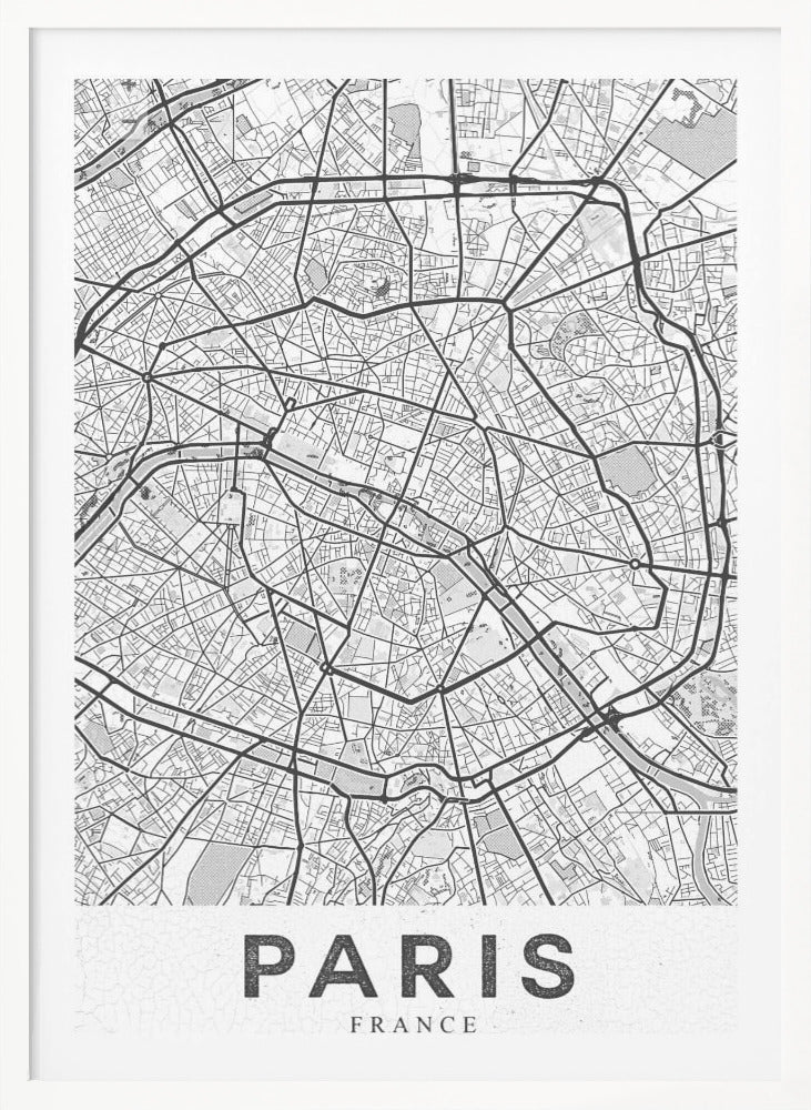 Paris White - Poster / Art Print