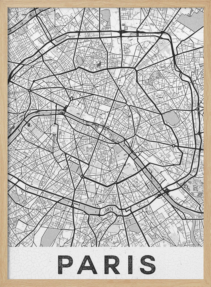 Paris White - Poster / Art Print