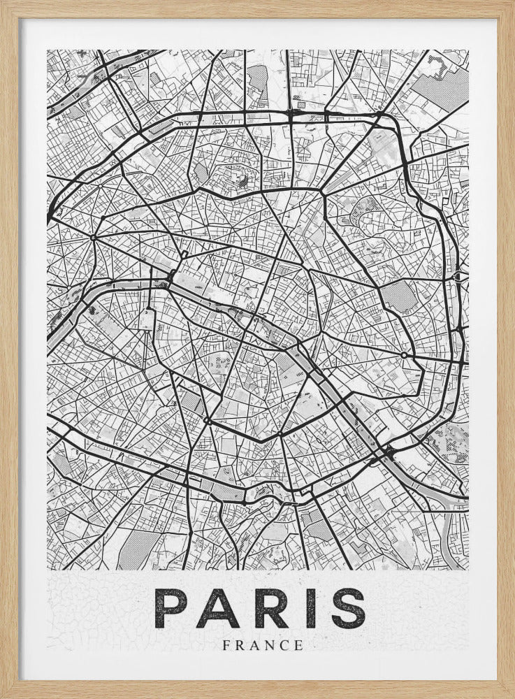 Paris White - Poster / Art Print