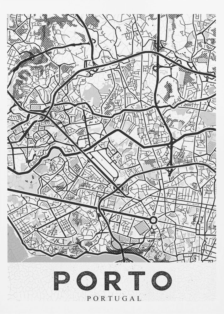 Porto City White - Poster / Art Print