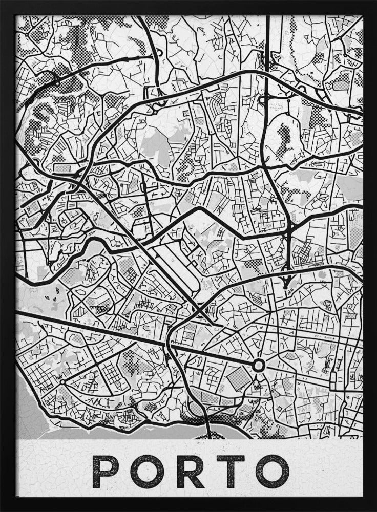 Porto City White - Poster / Art Print