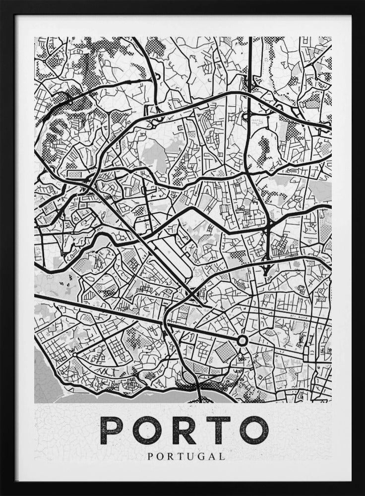 Porto City White - Poster / Art Print