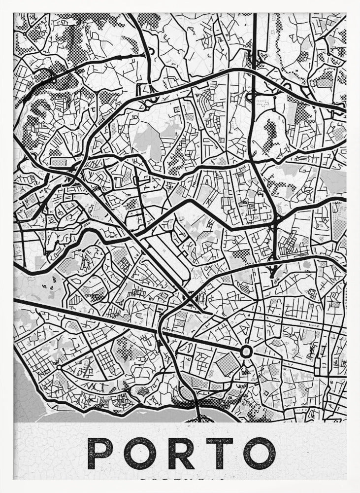 Porto City White - Poster / Art Print