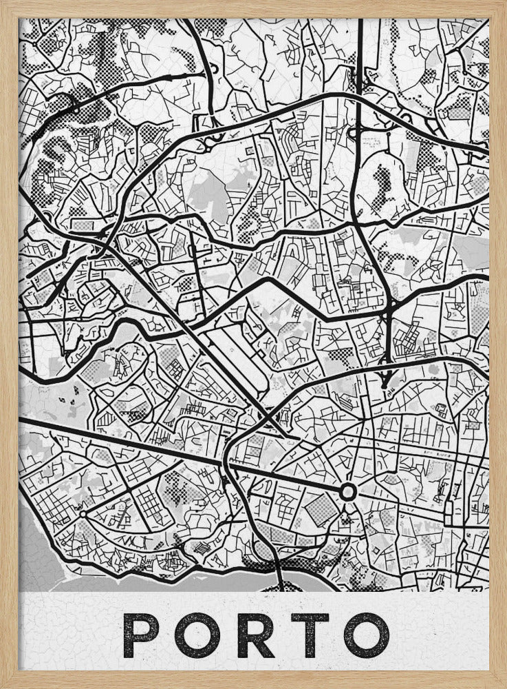 Porto City White - Poster / Art Print