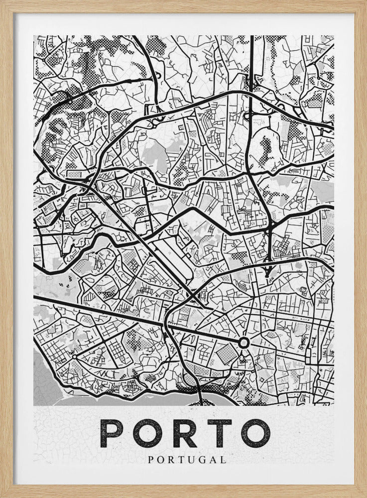 Porto City White - Poster / Art Print
