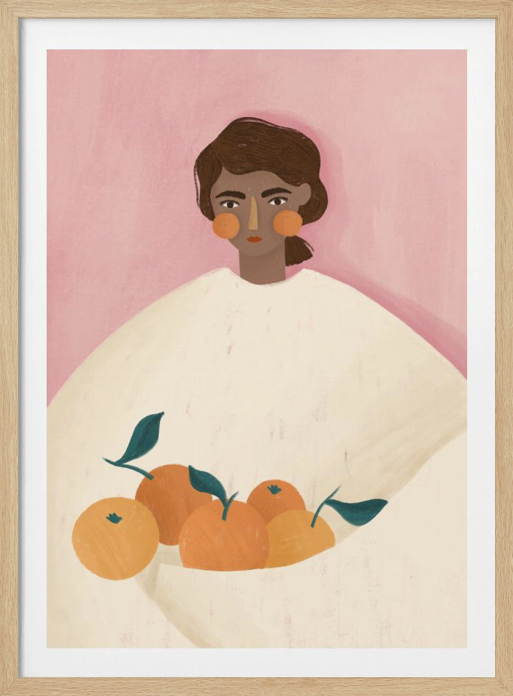 The Woman With the Oranges - Poster / Art Print