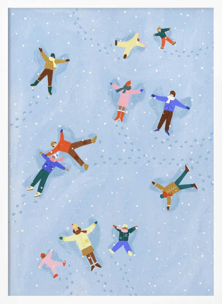 Snowy Angels Delight - Poster / Art Print