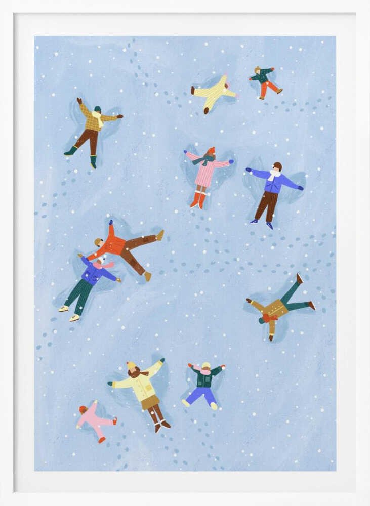 Snowy Angels Delight - Poster / Art Print