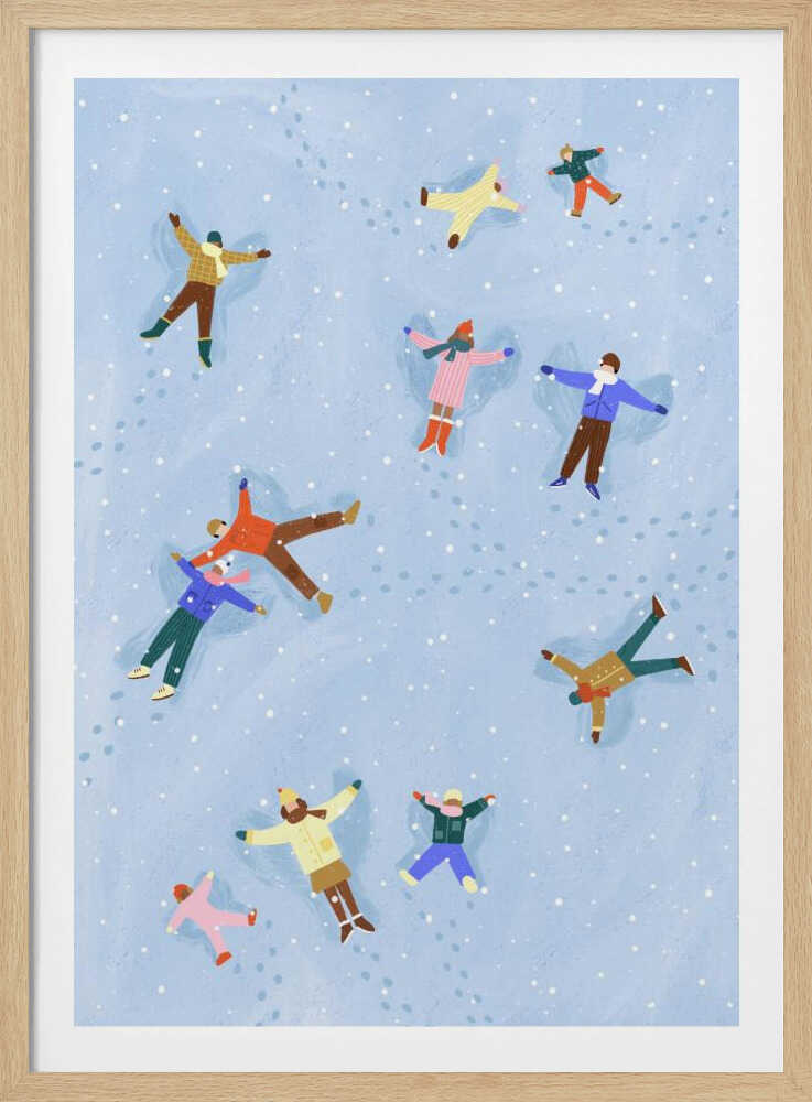 Snowy Angels Delight - Poster / Art Print