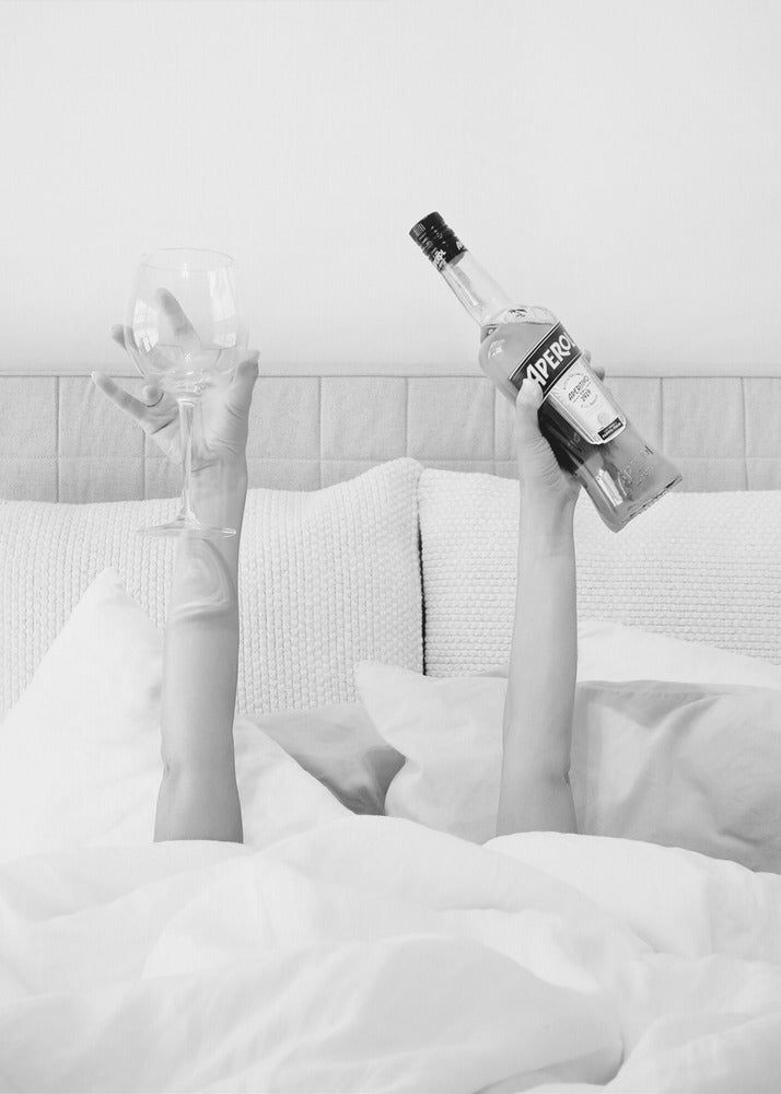 Aperol In Bed Low Key - Poster / Art Print