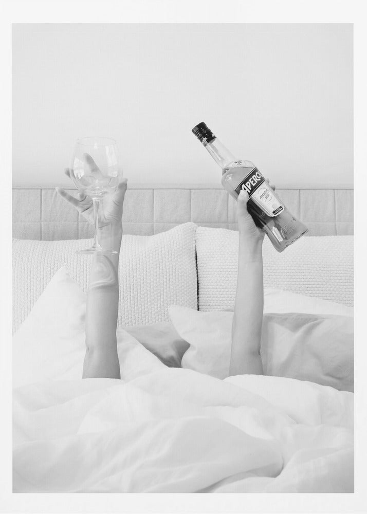 Aperol In Bed Low Key - Poster / Art Print
