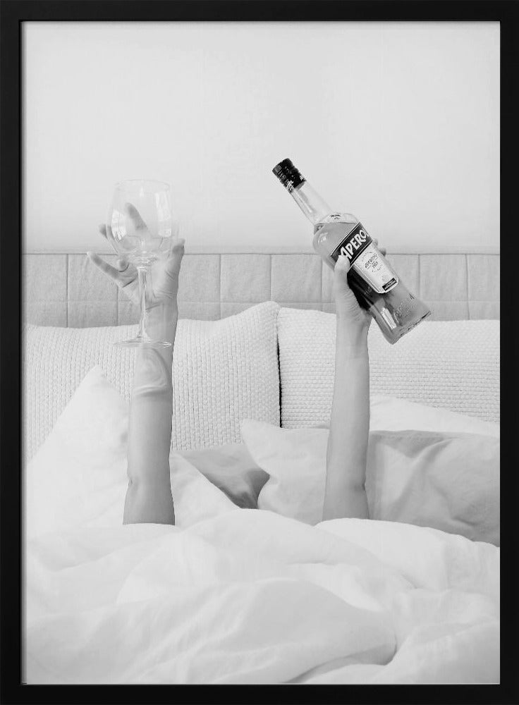 Aperol In Bed Low Key - Poster / Art Print