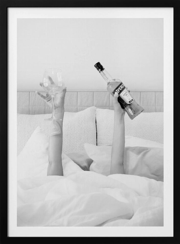 Aperol In Bed Low Key - Poster / Art Print