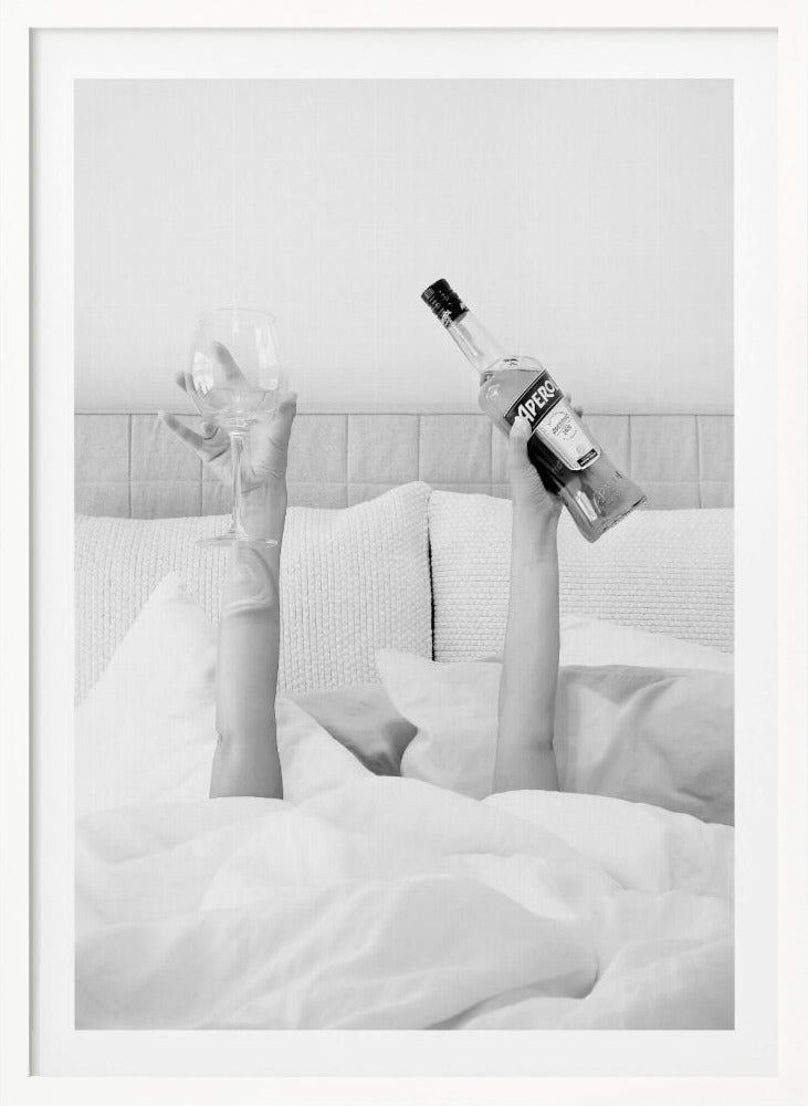 Aperol In Bed Low Key - Poster / Art Print