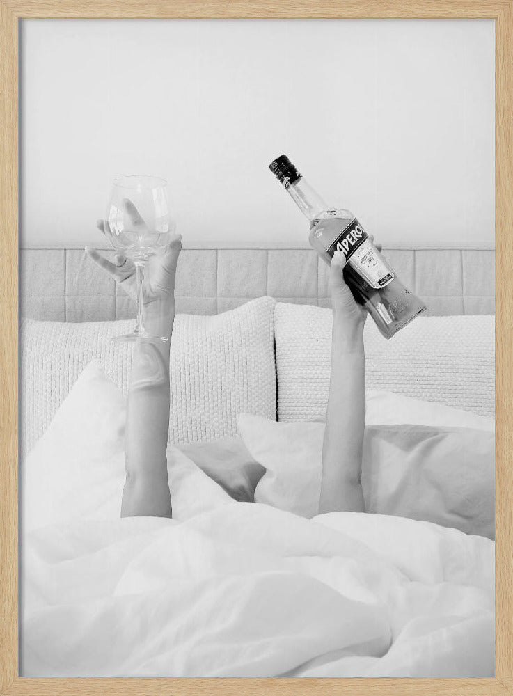 Aperol In Bed Low Key - Poster / Art Print