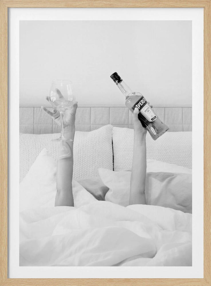 Aperol In Bed Low Key - Poster / Art Print