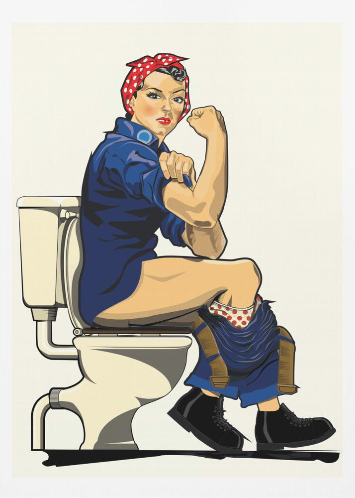 We Can Do It, Toilet Edition - Poster / Art Print