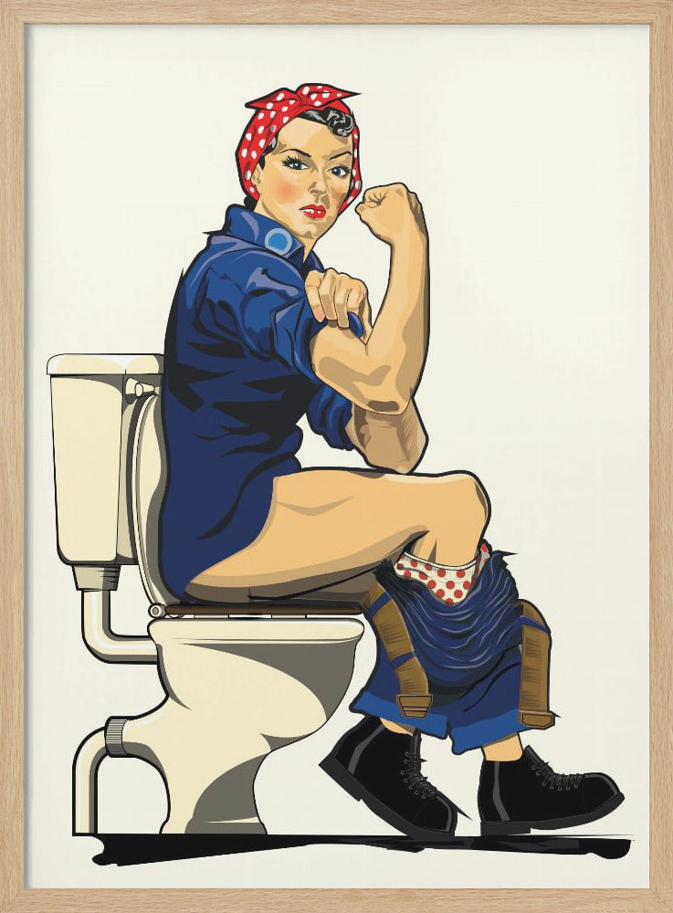 We Can Do It, Toilet Edition - Poster / Art Print